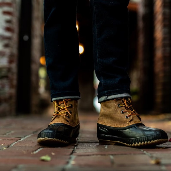 Sorel Waterproof Ladies Hiking Duck Boots sz 8 EUC Black Brown Lace Up Fur Lined - Picture 12 of 17